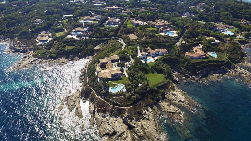 Vue de la villa Copab dans le golfe de Saint-Tropez.