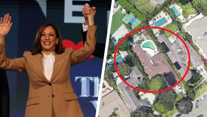 La maison de Kamala Harris et de son époux à Brentwood, à Los Angeles, est estimée à 5 millions de dollars.