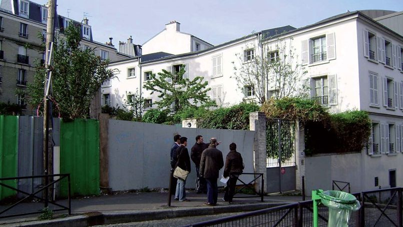 La rue Gasnier dans le XXe arrondissement de Paris où pourrait voir le jour prochainement un immeuble participatif.