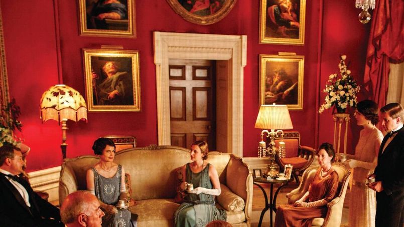 Capture d’écran de la série Downton Abbey. (DR).
