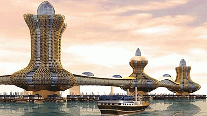 La ville, construite à Dubaï Creek, sera inspirée des contes Aladin et Sinbad. Crédit: Emirates 24/7.