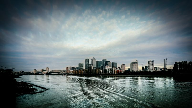 Canary Wharf London. Crédit: Flickr @ Simon & His Camera.