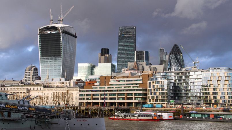 Avec 558.000 m² placés, la City reste en tête des quartiers londoniens sur le marché des bureaux.