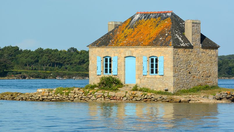 Une maison flottante, en Bretagne. Crédit: Flickr @ Jean-Jacques Boujot.