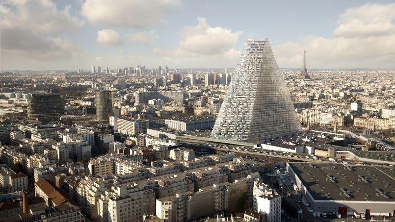 Le projet de la Tour Triangle, dans le XVe arrondissement de Paris. Crédit: Herzoh & de Meuron/SCI Tour Triangle.