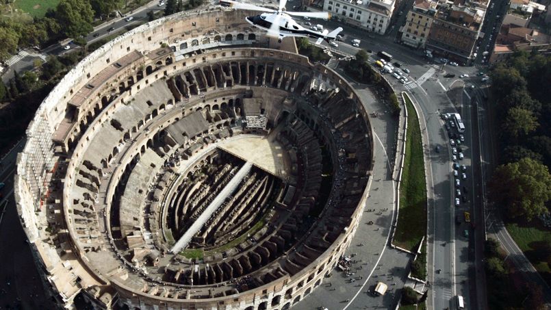 Le Colisée a eu un plancher qui couvrait l’arène jusqu’à la seconde moitié du XIXe siècle.