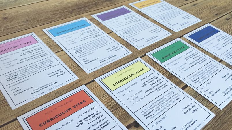 Lire article Pour séduire les recruteurs, il crée un CV en cartes Monopoly