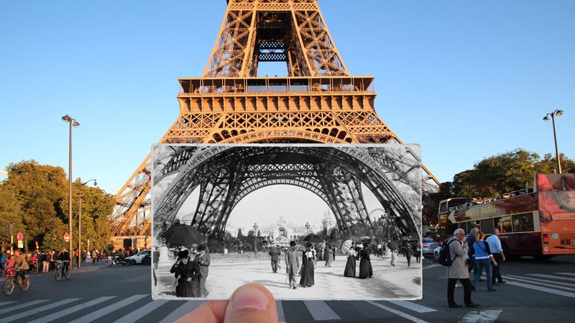 La Tour Eiffel en 1900. Crédit: Julien Knez.