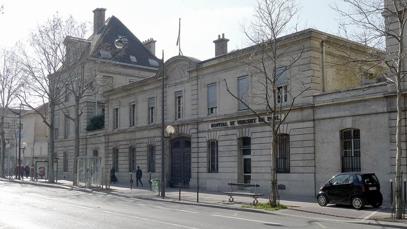 Hôpital Saint-Vincent de Paul, Avenue Denfert-Rochereau, Paris 14. Crédit photo: Wikimédia commons
