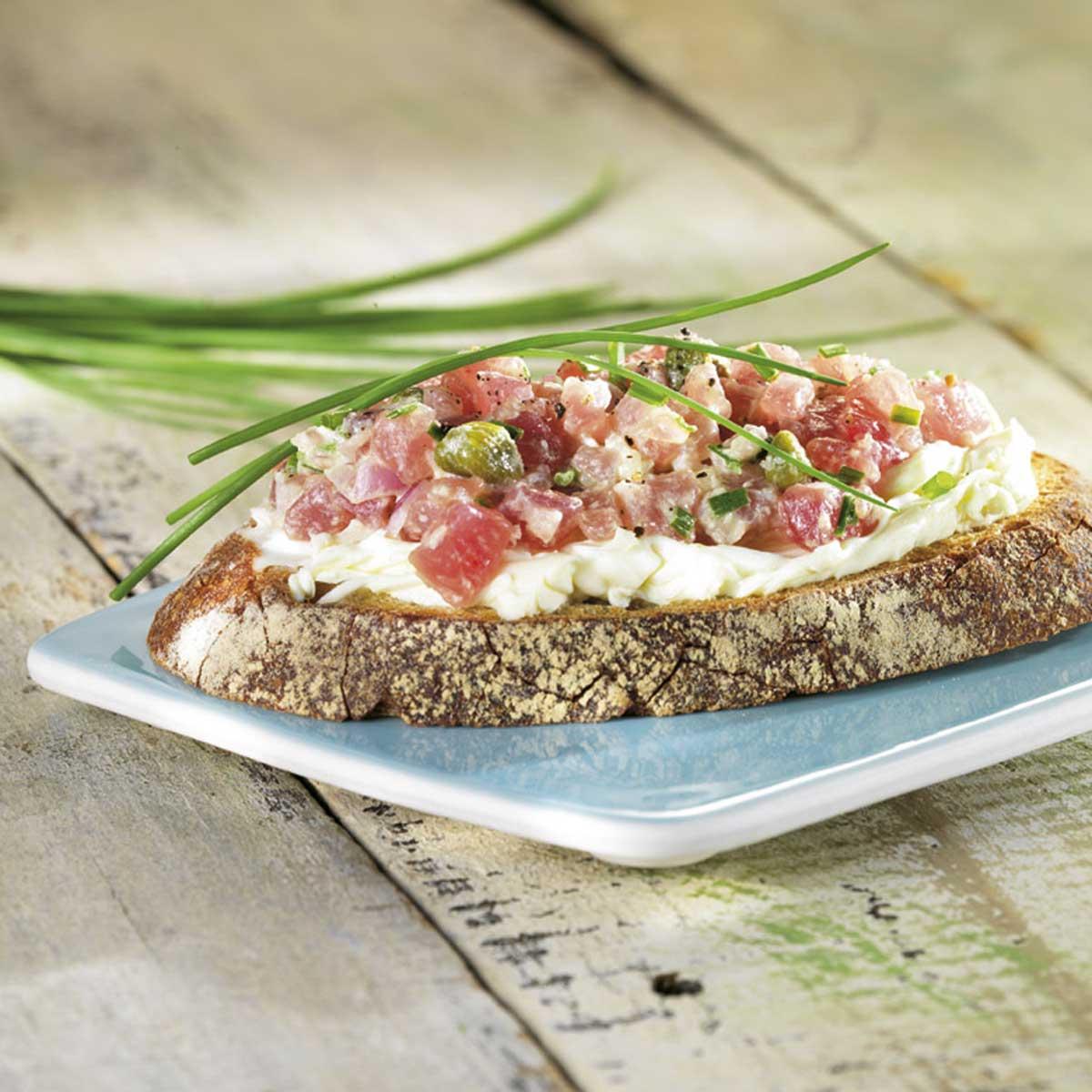 Recette tartine tartare de cyril lignac Cuisine / Madame Figaro