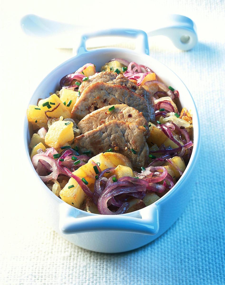 Recette pommes de terre sautées, émincé de veau - Cuisine / Madame Figaro