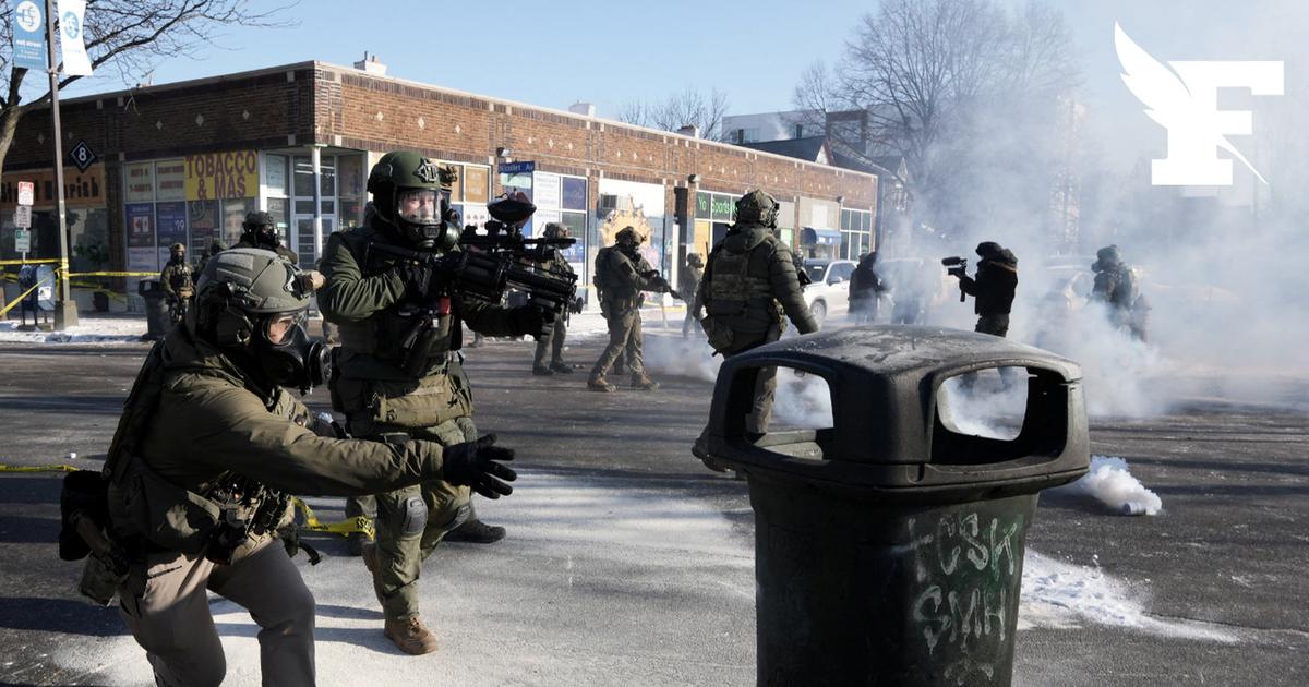 Minneapolis: les images des tensions entre manifestants et agents fédéraux lors d'un rassemblement contre la police de l'immigration