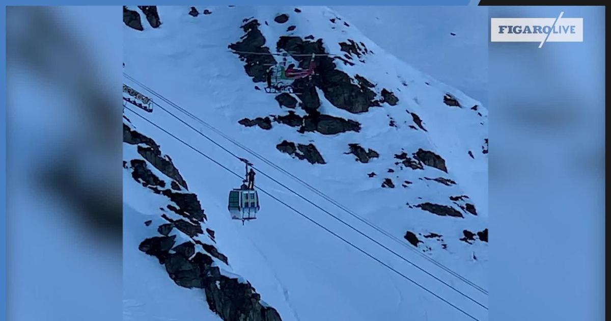 Un skieur filme les évacuations de télécabines à la station des Menuires