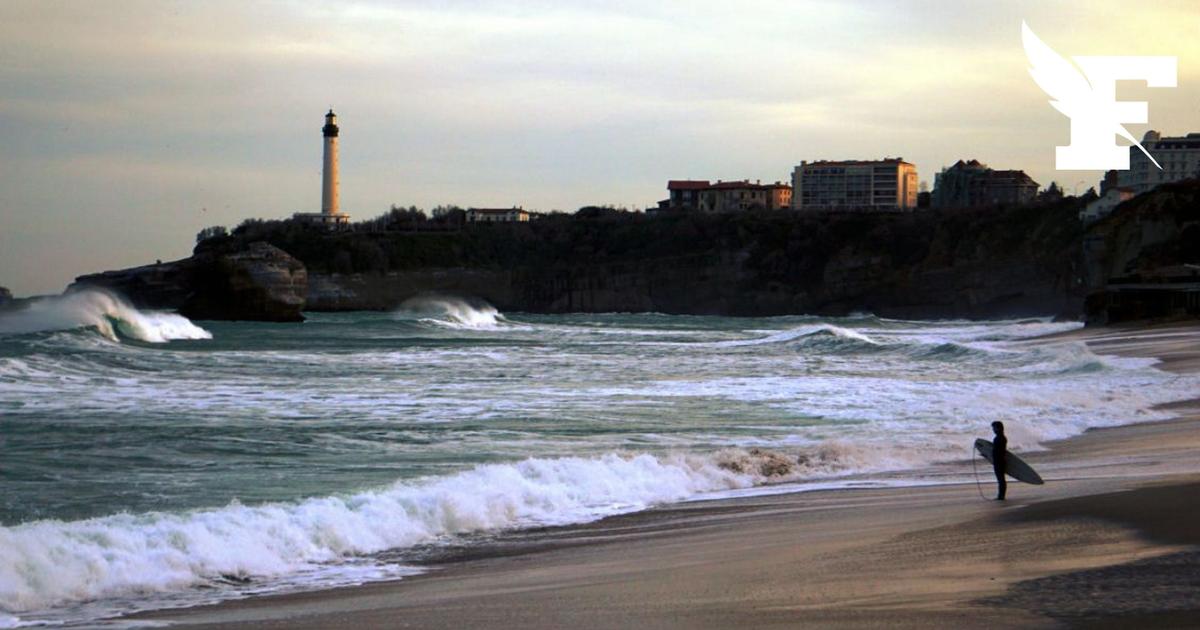 Un pan de falaise s'écroule près d'une plage de Biarritz, deux personnes recherchées