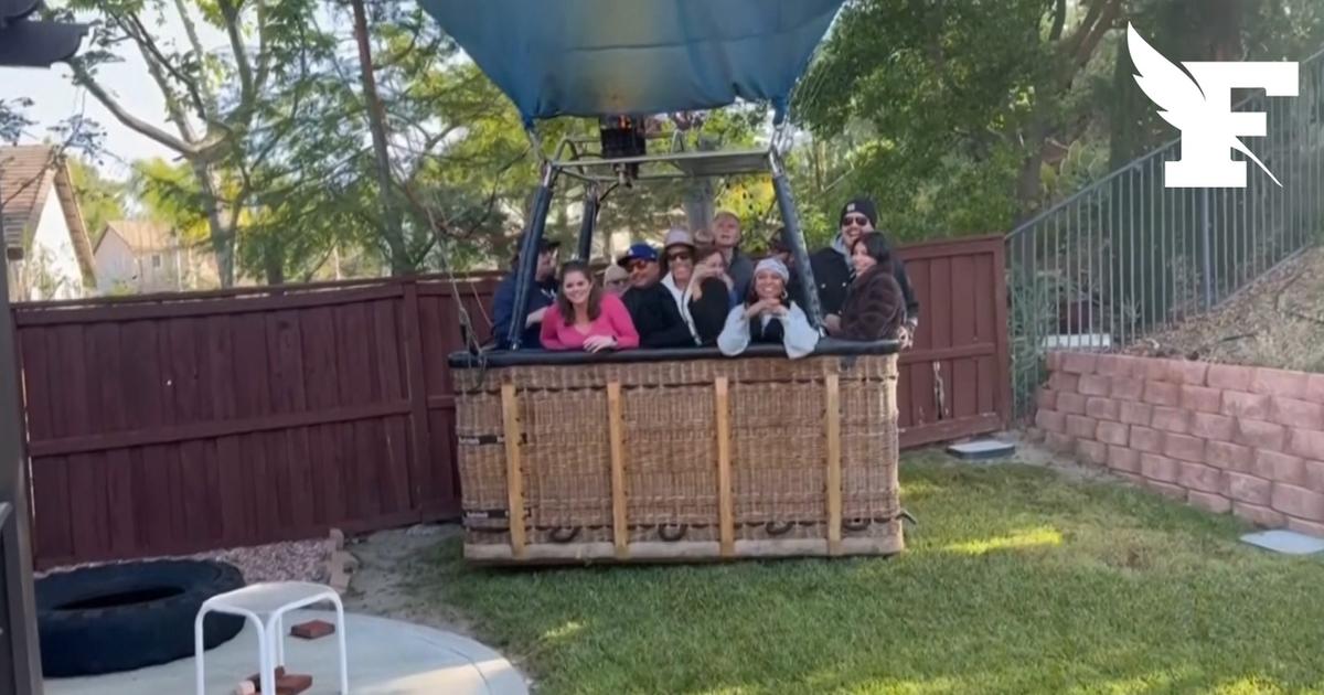 En Californie, une montgolfière atterrie en urgence dans le jardin d’un couple