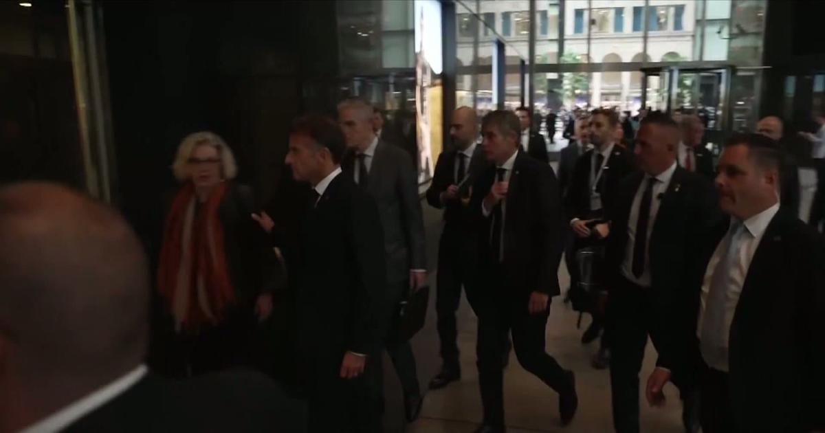 Les images de l'arrivée d'Emmanuel Macron à la Trump Tower avant son entrevue avec le président américain
