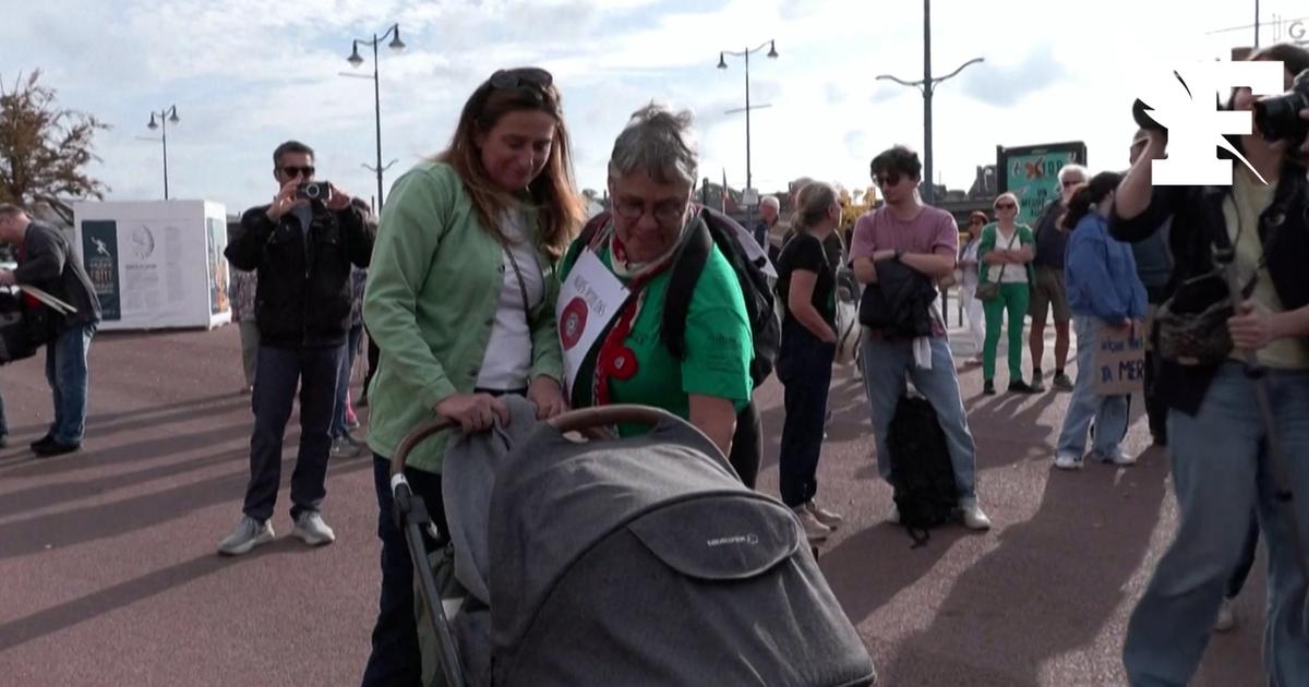 Présidentielle 2027 : Marine Tondelier aperçue à la marche pour le climat d'Arras avec son bébé dans un landau