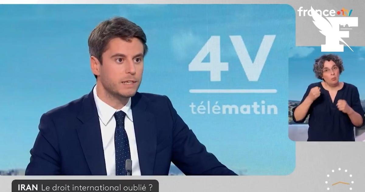 L'ancien premier ministre, Gabriel Attal, condamne les violations du droit international de l'Iran