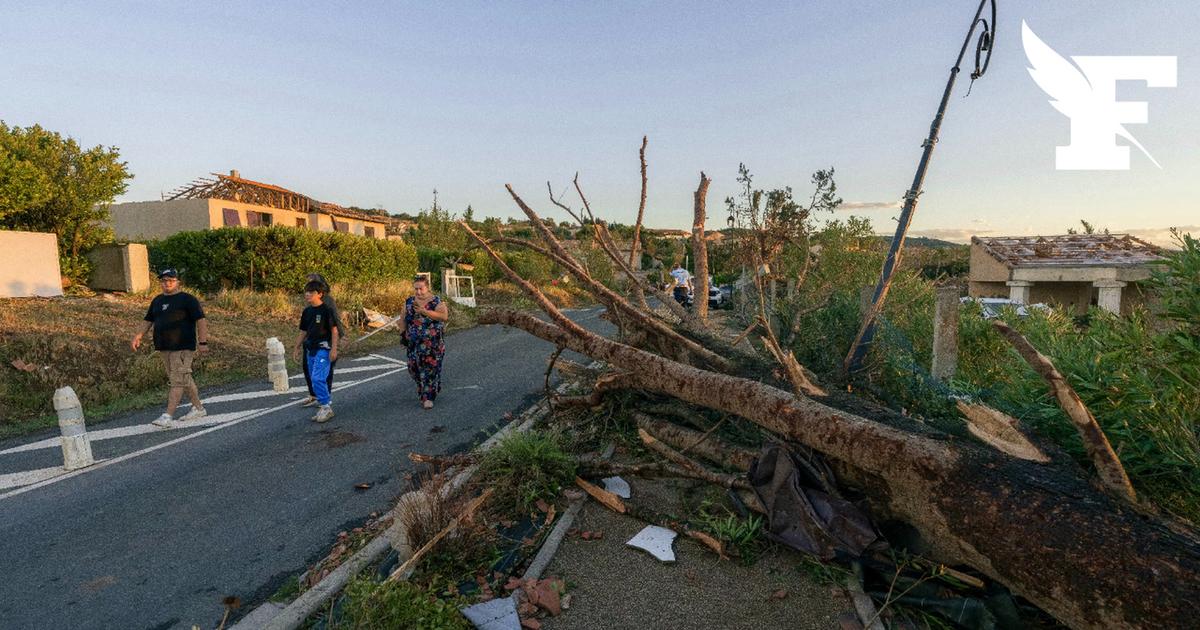 En Images : les images des dégâts après le passage d'une tornade près de Carcassonne