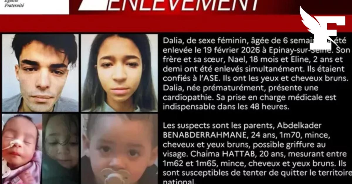 Seine-Saint-Denis: alerte enlèvement pour trois enfants dont un bébé prématuré