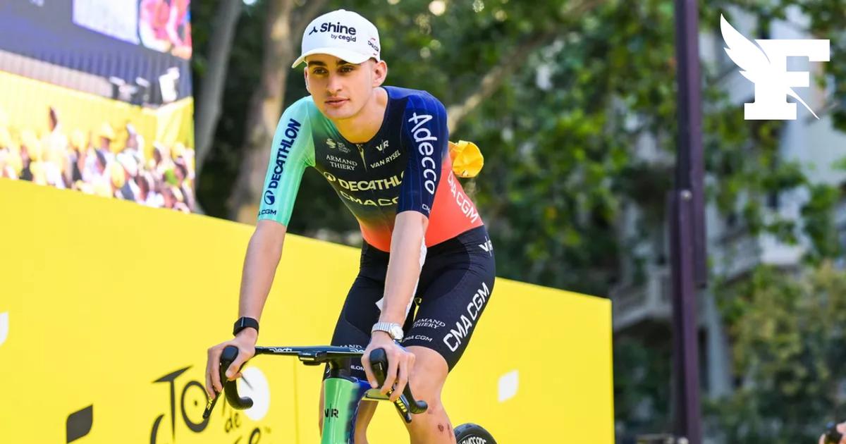 Tour de France: Paul Seixas porte un masque FFP2 pour se protéger des virus dans le peloton