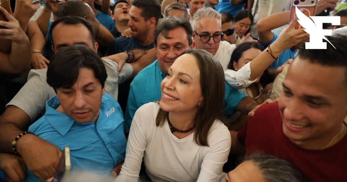 «Je suis ici. Avec vous» : l'opposante et prix Nobel de la paix Maria Corina Machado de retour au Venezuela après un an d'exil
