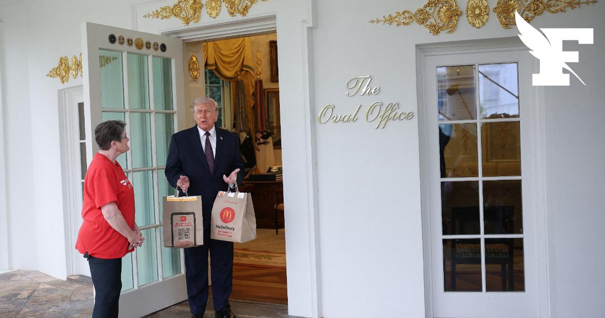 Donald Trump se fait livrer McDonald’s à la Maison Blanche avant d’échanger avec la presse