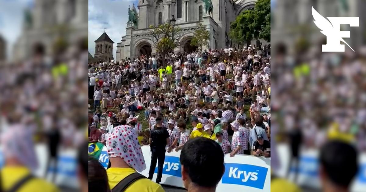 Tour de France: à moins d’une heure du départ, la foule afflue à Montmartre