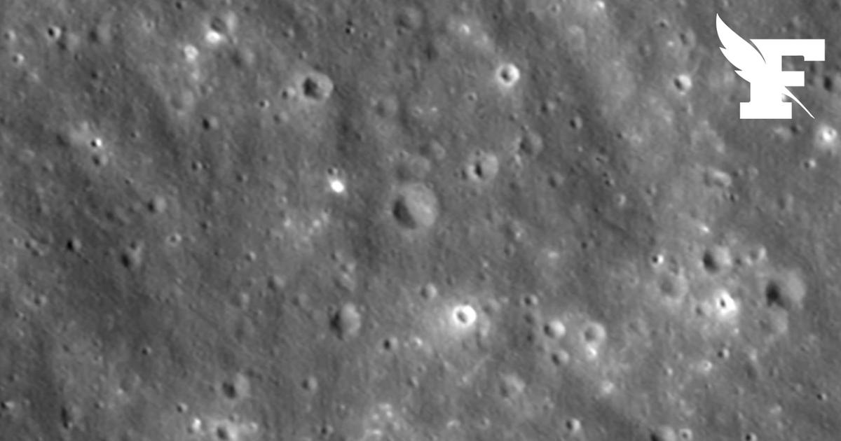 Les images du nouveau cratère lunaire causé par l'impact d'une fusée SpaceX