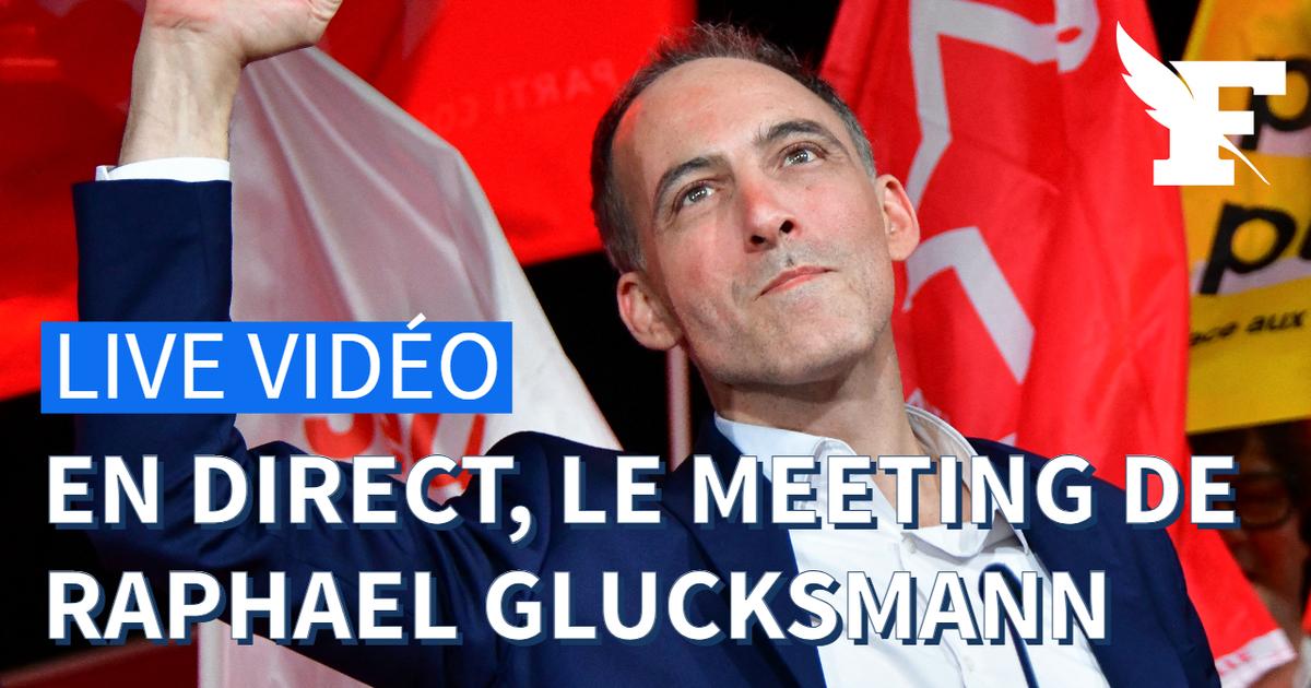Le meeting de Raphaël Glucksmann à Aubervilliers
