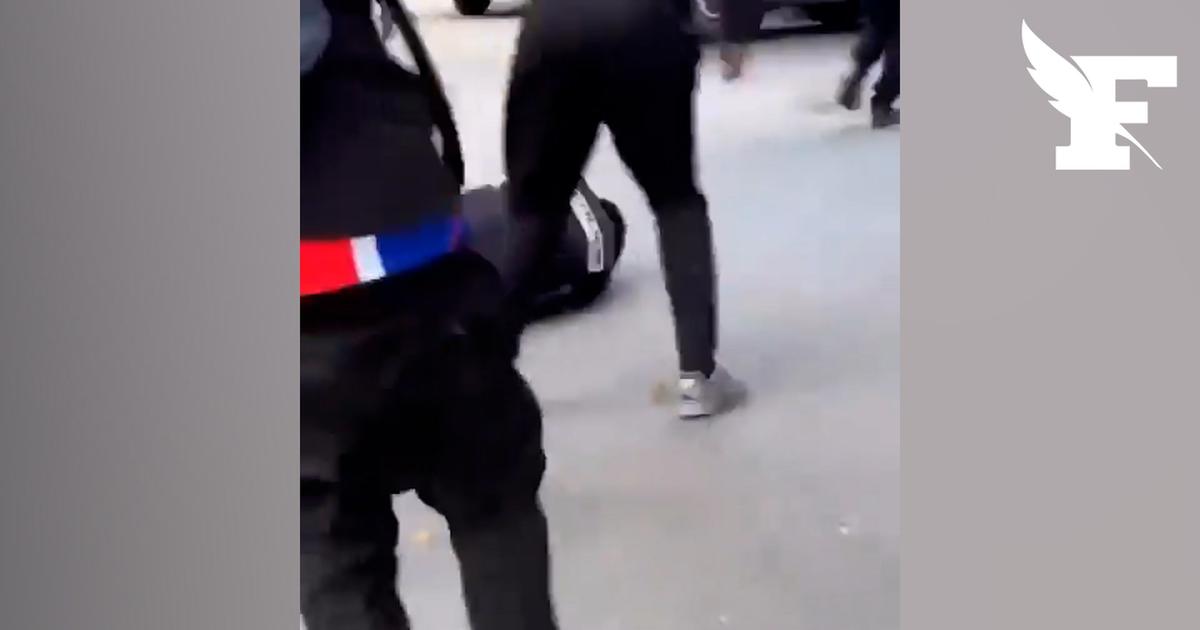 Paris: les images de l’agression d’une policière en marge d’une manifestation lycéenne
