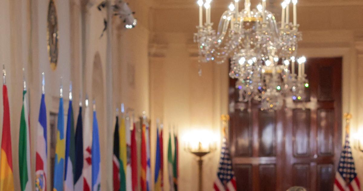 Melania Trump accompagnée d’un robot lors d’un sommet à la Maison-Blanche
