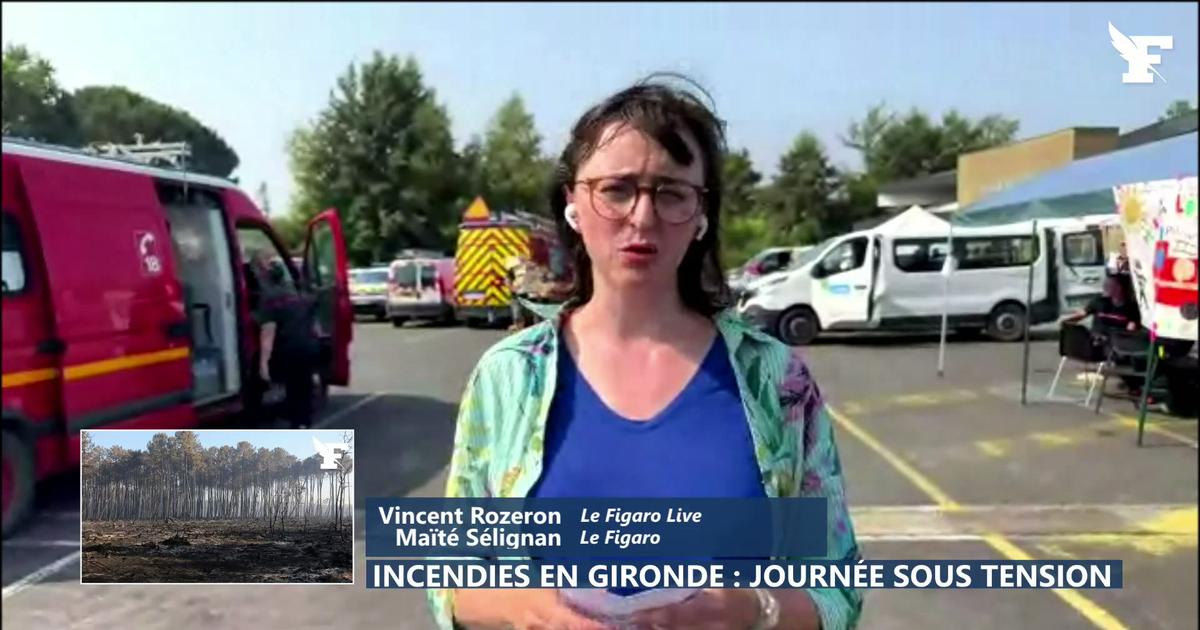 Incendies en Gironde: «Les pompiers sont optimistes à Lacanau», explique notre envoyée spéciale Maïté Sélignan