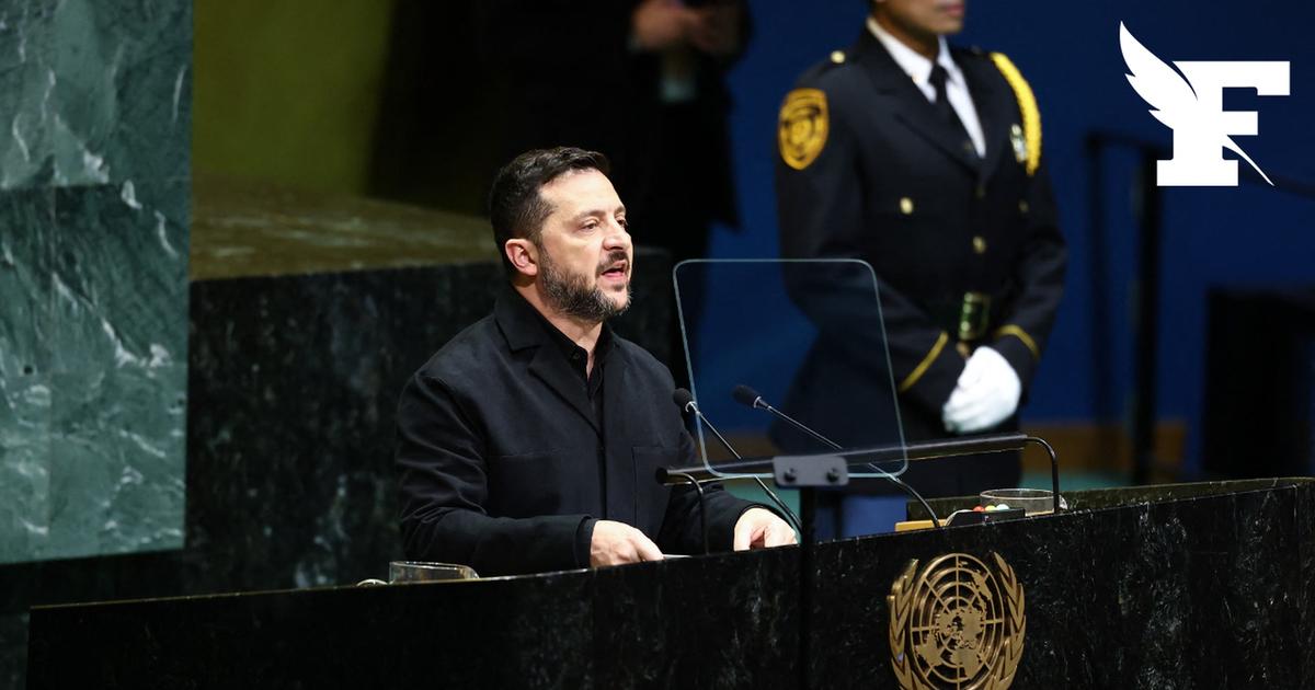 Guerre en Ukraine : à l'ONU, Volodymyr Zelensky dénonce «la folie» de Vladimir Poutine