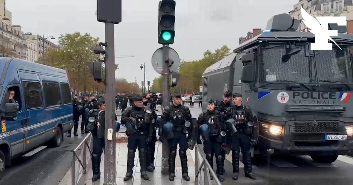 Manifestations du 24 octobre : un important dispositif policier déployé devant le lycée Hélène Boucher