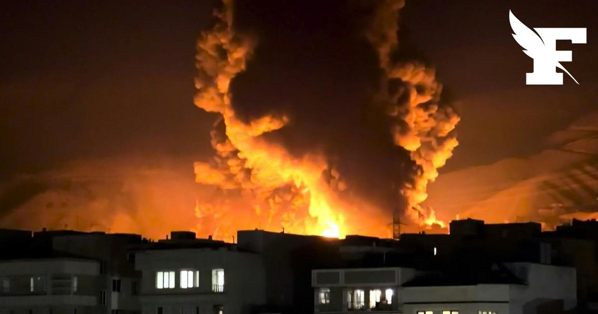 Guerre en Iran: les images des explosions provoquées par des frappes sur un dépôt pétrolier à Téhéran