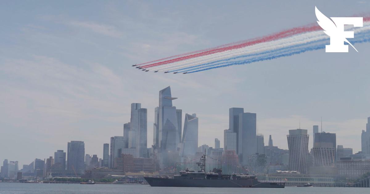 La Patrouille de France a survolé New York lors des célébrations pour les 250 ans des Etats-Unis