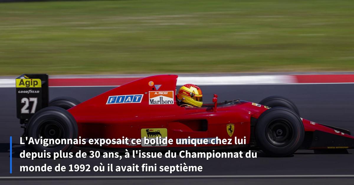 La monoplace Ferrari de 1992 de Jean Alesi bientÃ´t mise aux enchÃ¨res