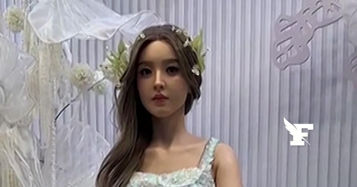 Au salon du robot à Pékin, des androïdes ultraréalistes troublent les visiteurs