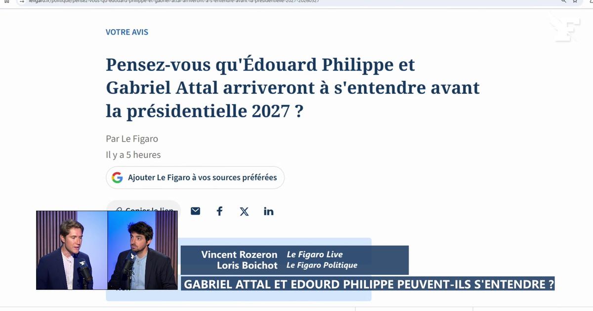 « Gabriel Attal et Édouard Philippe, ces deux anciens premiers ministres ont déjà mené des campagnes ensemble », déclare Loris Boichot