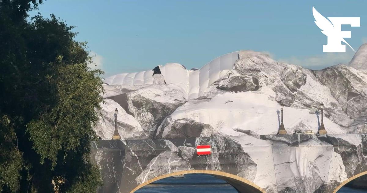 Les images de la «Caverne» de JR sur le Pont Neuf endommagée par les orages
