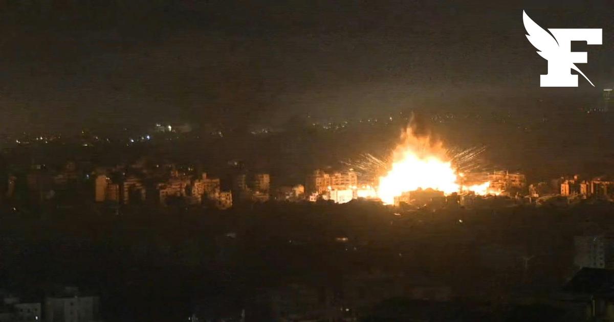 Guerre au Moyen-Orient: les images des très puissants bombardements d'Israël à Beyrouth