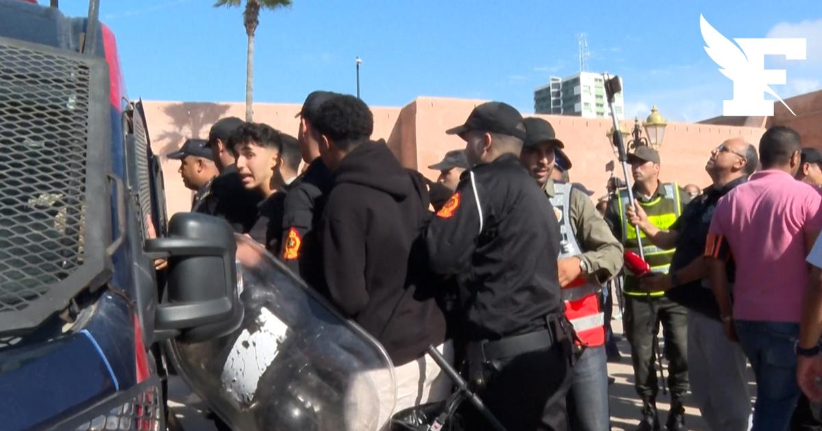 Les images des arrestations de manifestants à Rabat au Maroc