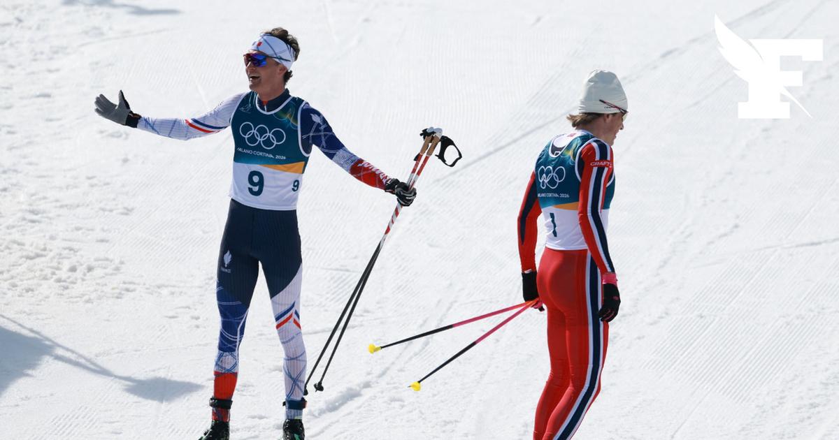 JO d'hiver 2026: le fondeur Mathis Desloges offre une première médaille d'argent à la France en skiathlon