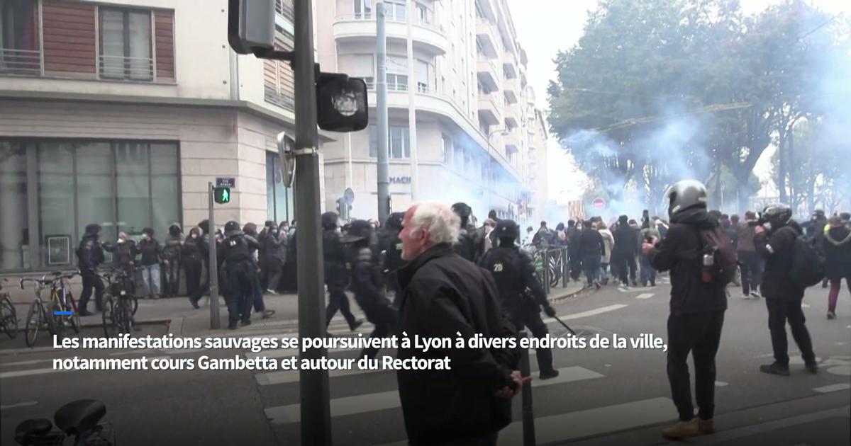Des manifestations sauvages se poursuivent à Lyon, parfois dans le périmètre d’interdiction de manifester