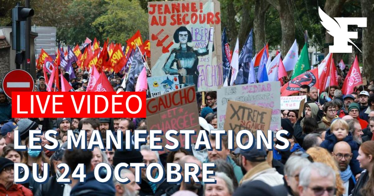 Suivez en direct les manifestations du 24 octobre
