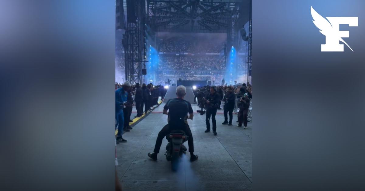 En scooter, Vincent Cassel fait une apparition surprise au deuxième concert au Stade de France de Jul