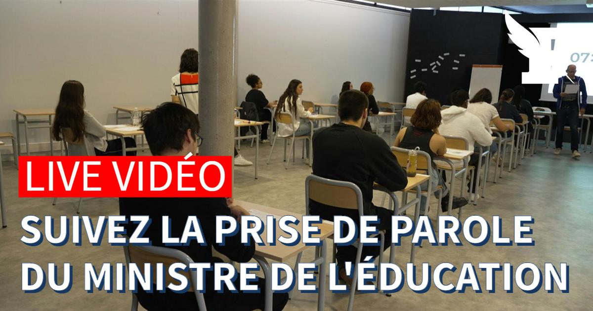 Bac de philo: suivez en direct la prise de parole du ministre de l’éducation
