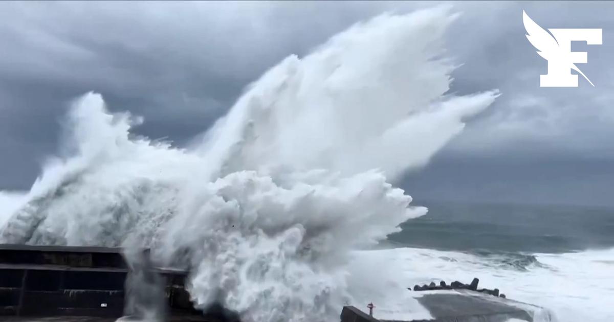 Japon: des vagues spectaculaires frappent le littoral sous l’effet du typhon Jangmi