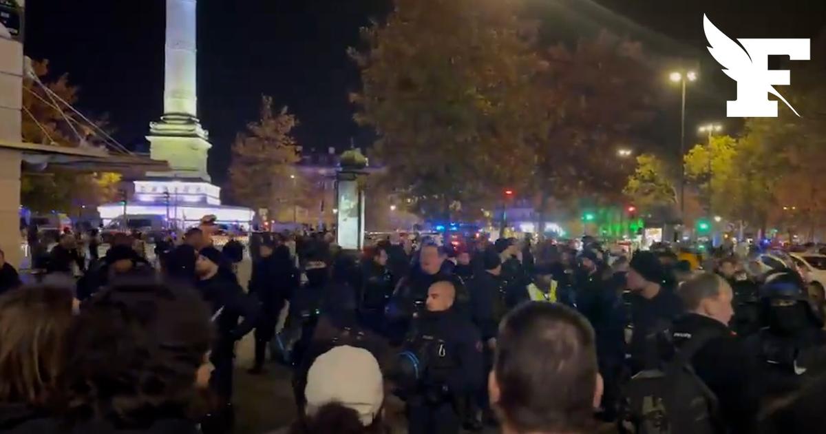 31 octobre: la police empêche la formation d'une manifestation sauvage à Bastille